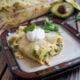 Creamy White Chicken and Avocado Enchiladas