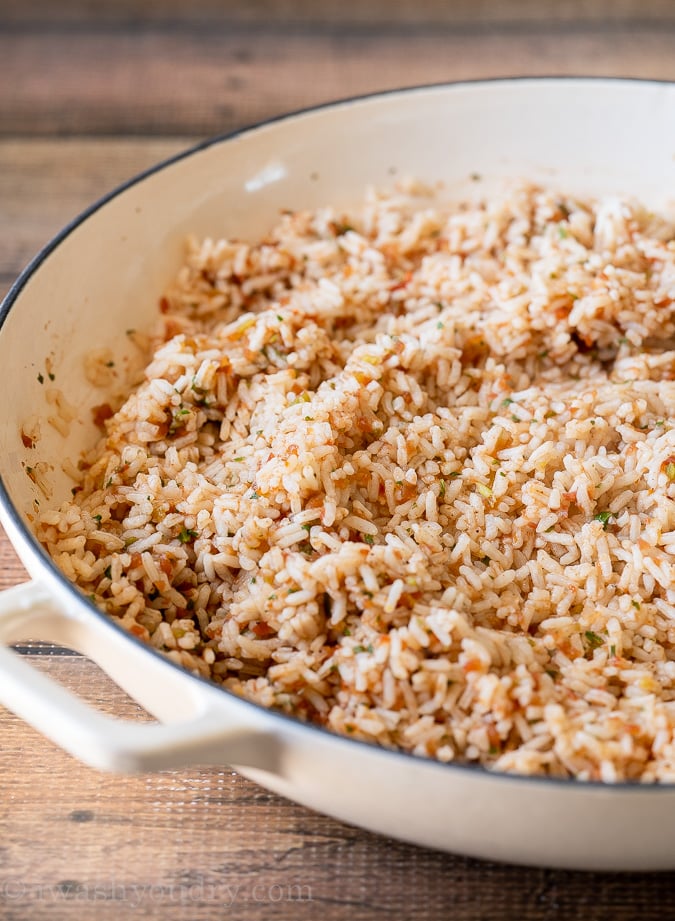 Easy Spanish Rice Recipe using just a handful of ingredients